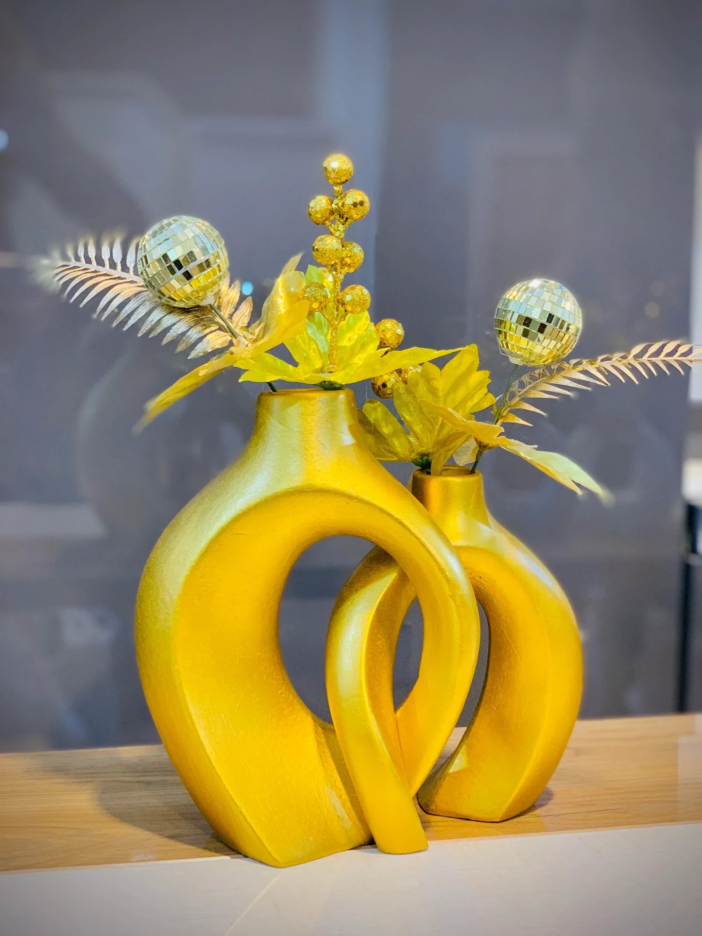 Couple Vases with Flowers