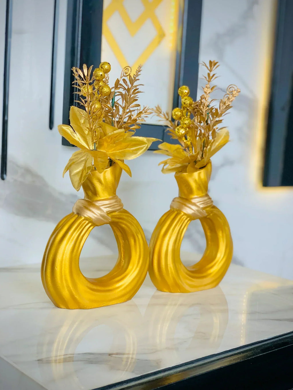 💫🍃 Chic Donut Vases – Set of 2 with Free Delivery