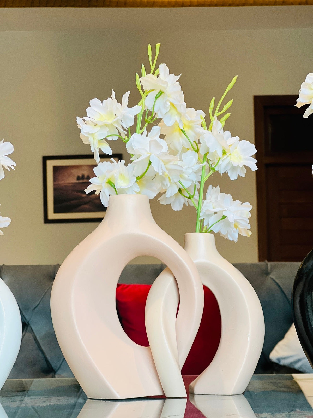 Couple Vases with Flowers