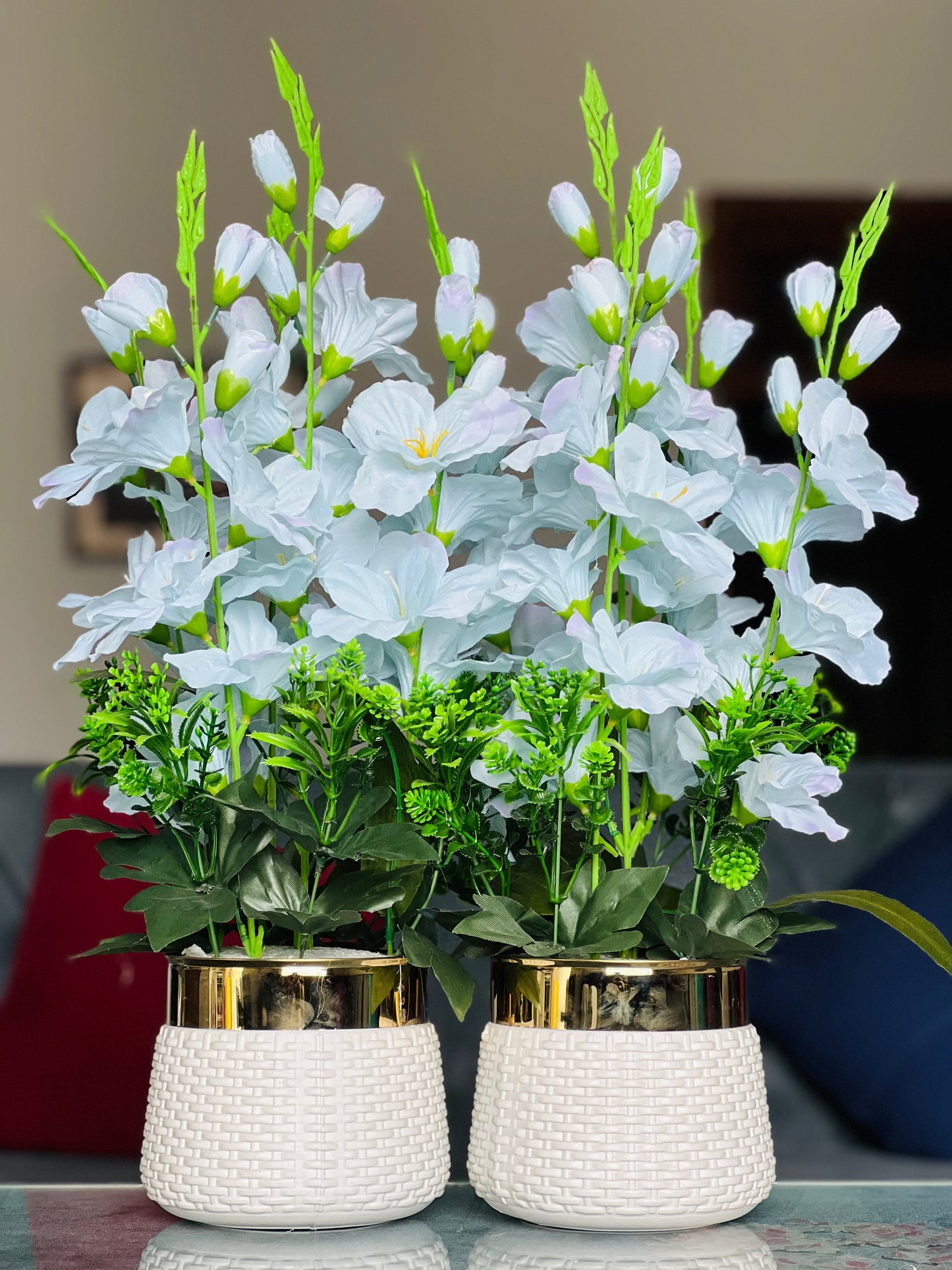 Elegant Floral Vase Set – 2 Pieces ✨