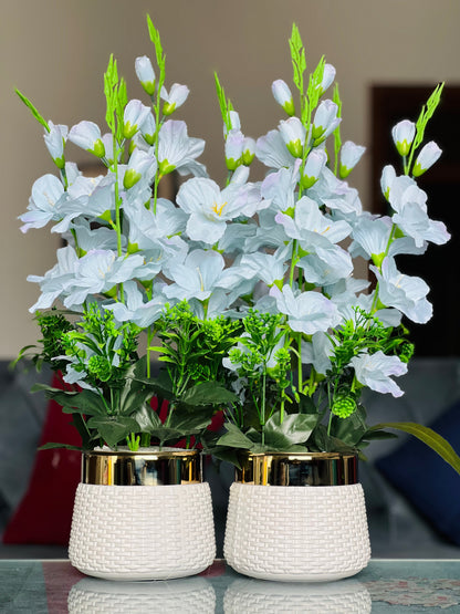 Elegant Floral Vase Set – 2 Pieces ✨
