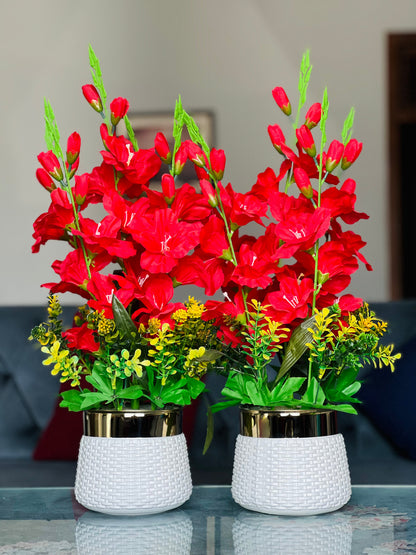 Elegant Floral Vase Set – 2 Pieces ✨