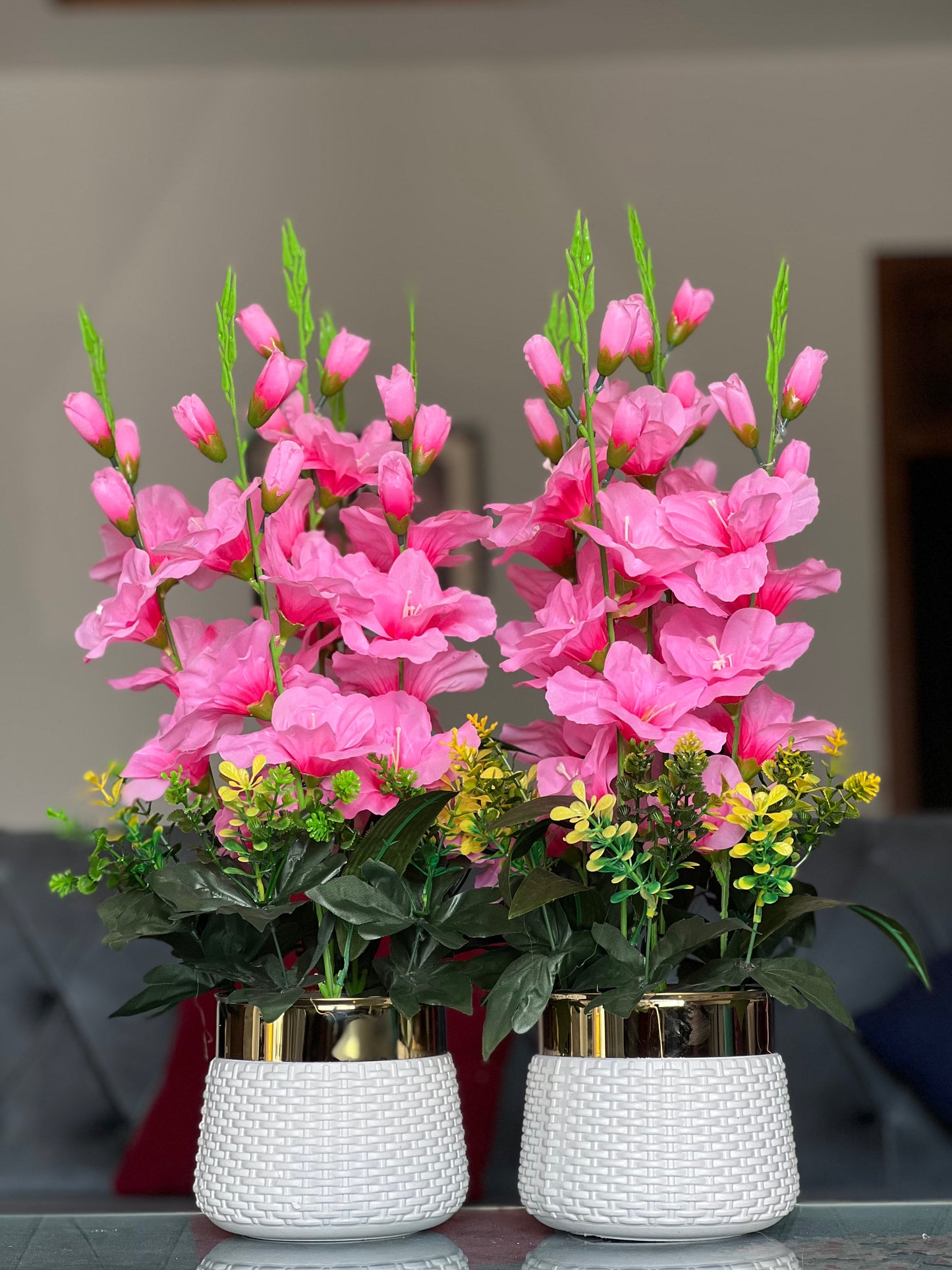 Elegant Floral Vase Set – 2 Pieces ✨
