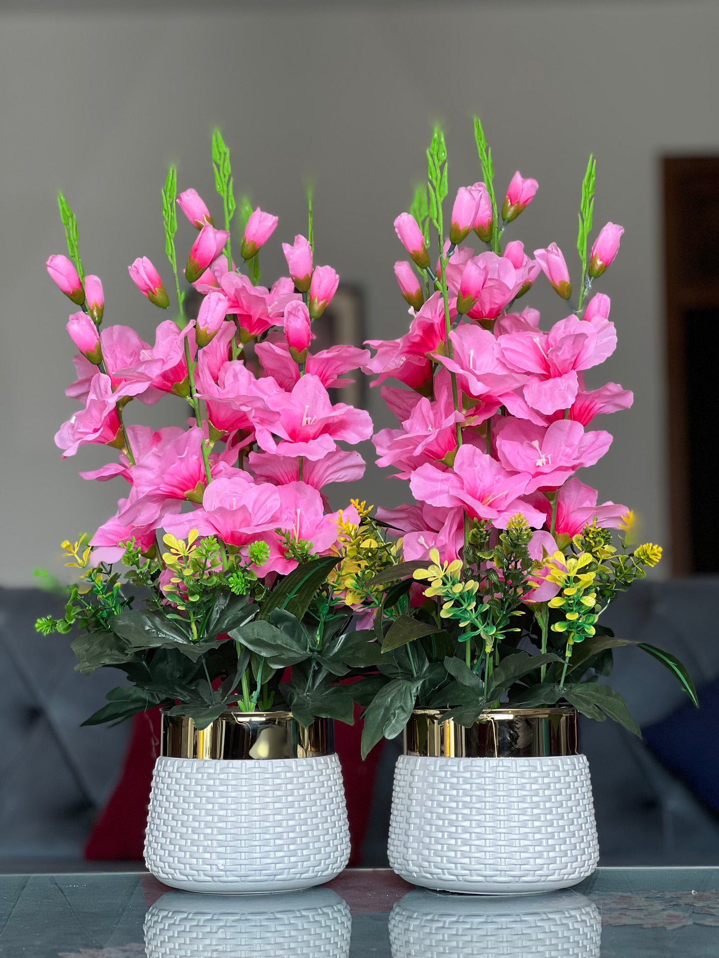 Elegant Floral Vase Set – 2 Pieces ✨