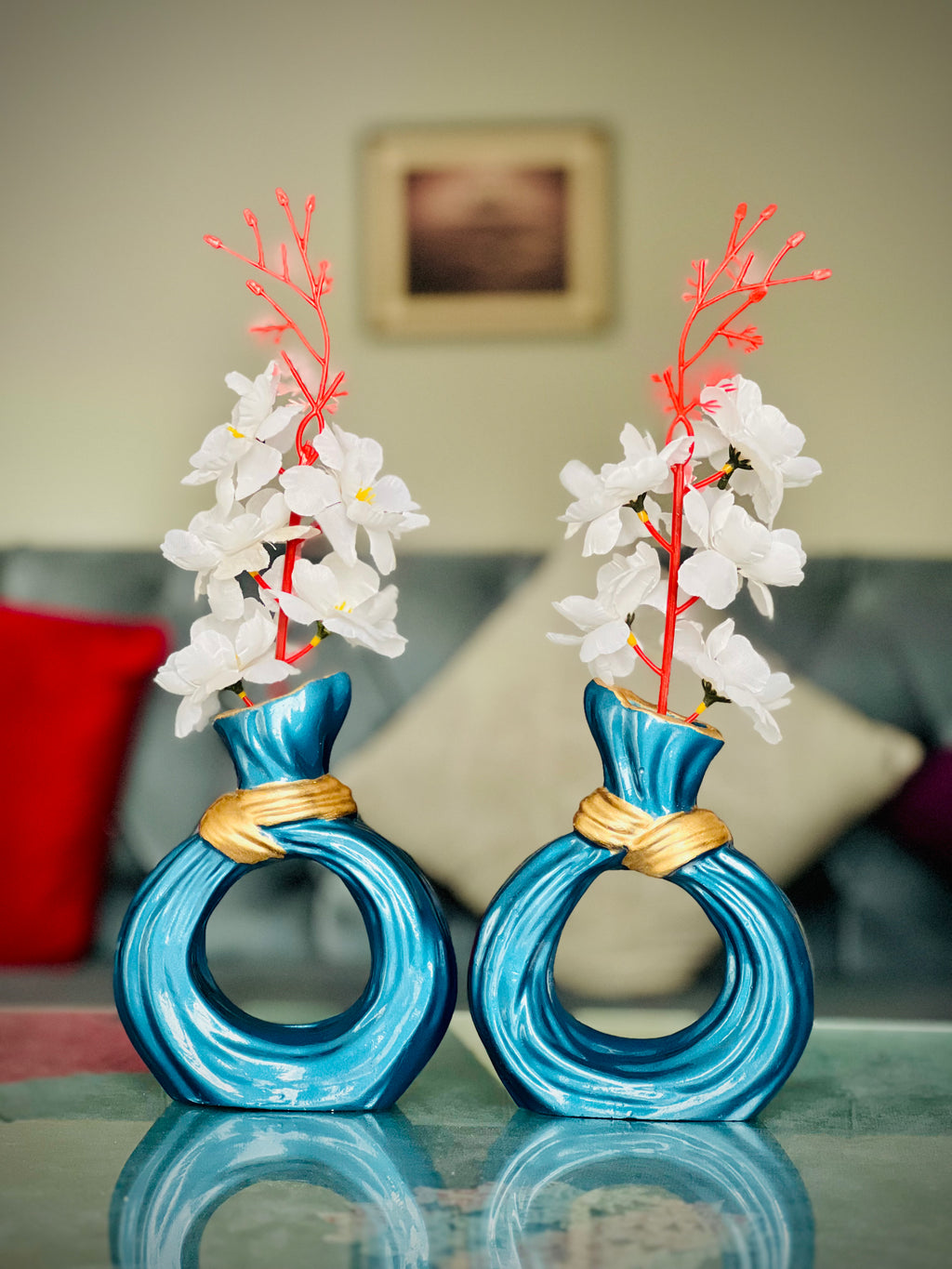 Donut Bloom With Flowers (Set of 2 Pieces)
