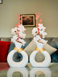 Donut Bloom With Flowers (Set of 2 Pieces)