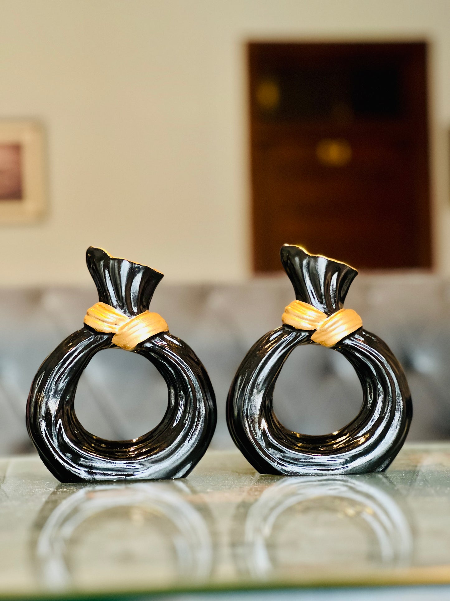 💫🍃 Donut Vase – Set of 2 with Free Delivery