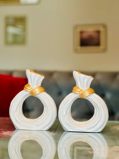 💫🍃 Donut Vase – Set of 2 with Free Delivery