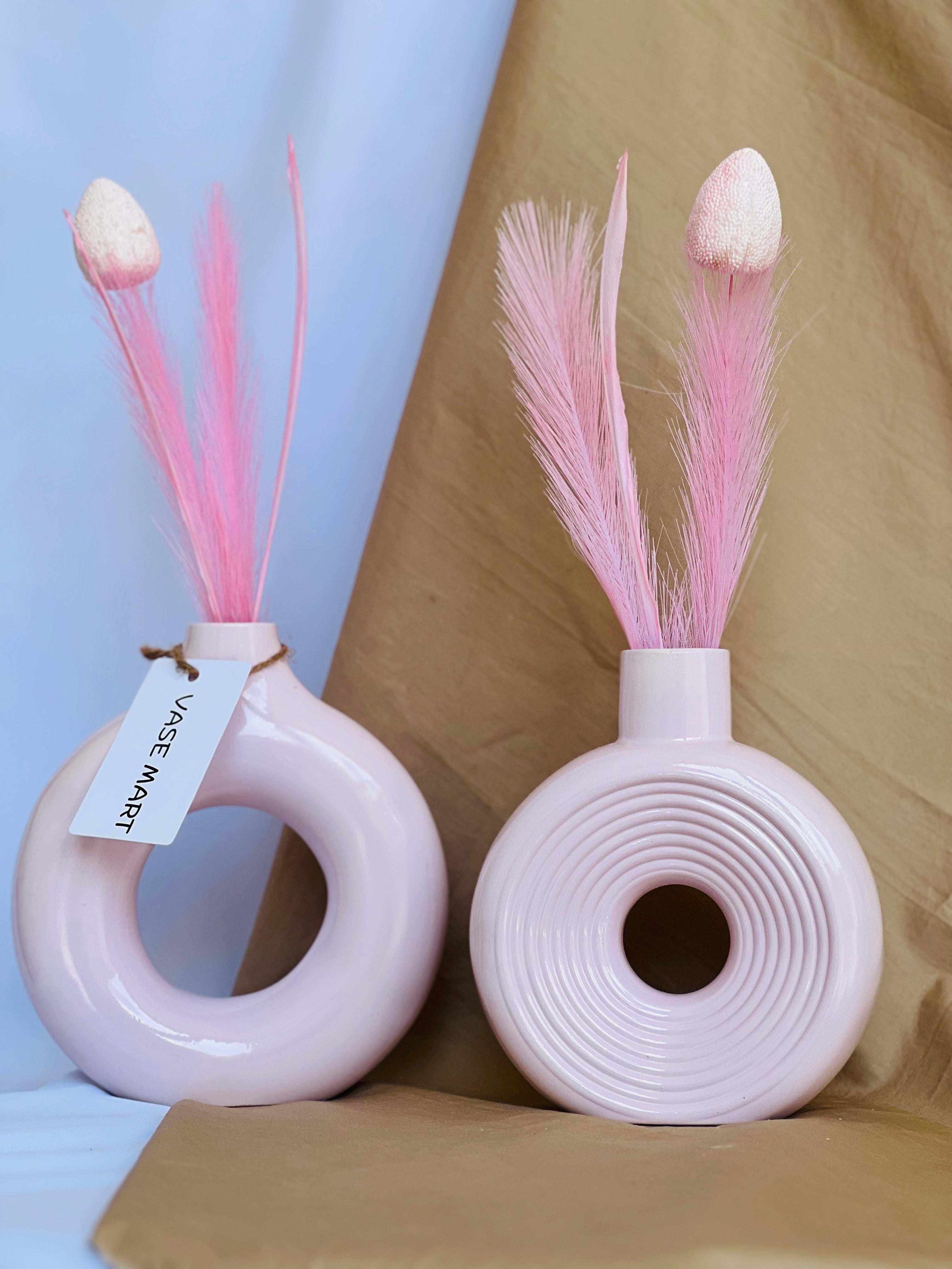 Donut + Ring Vases (Set of 2-Pieces)
