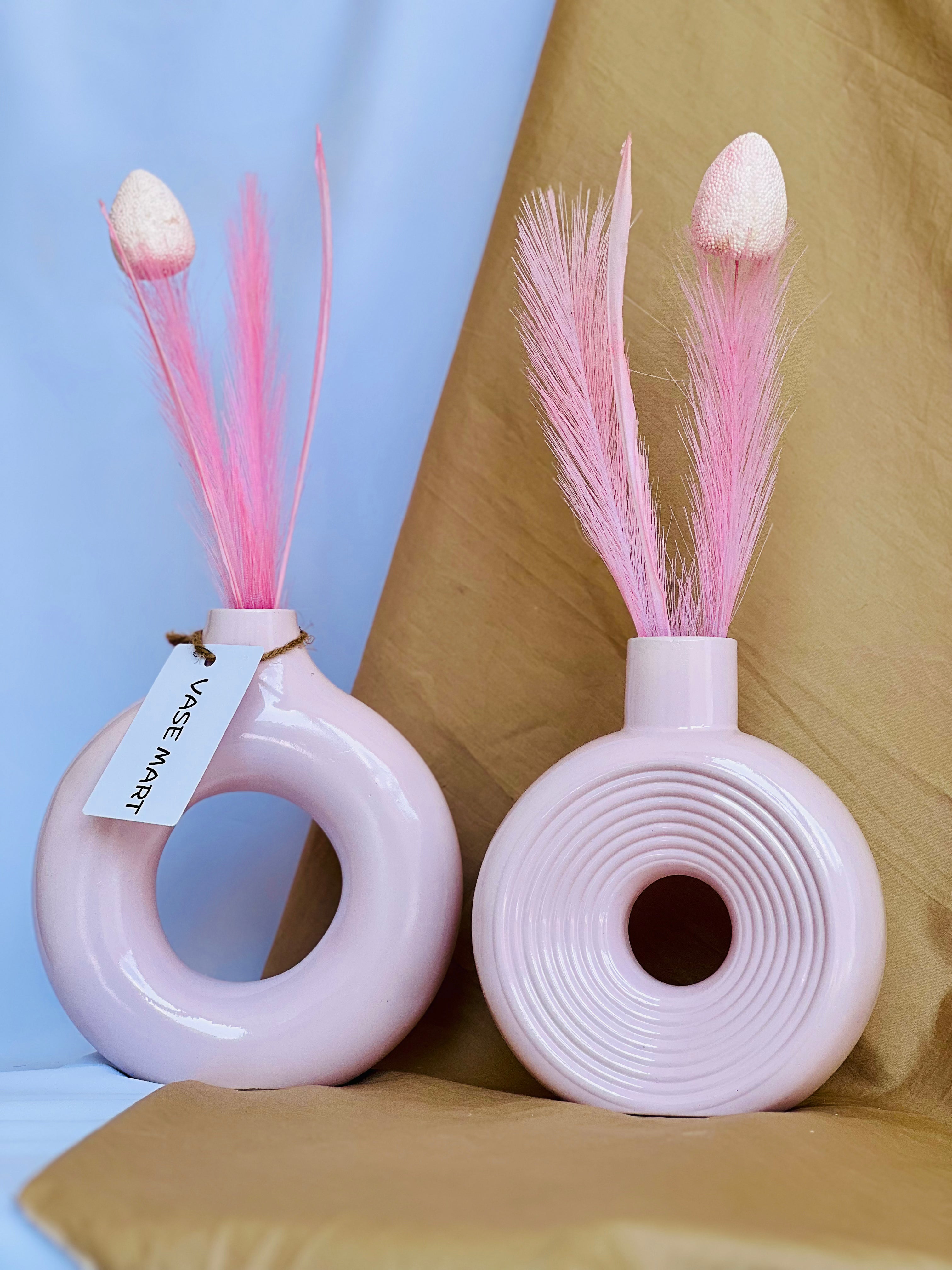 Donut + Ring Vases (Set of 2-Pieces)