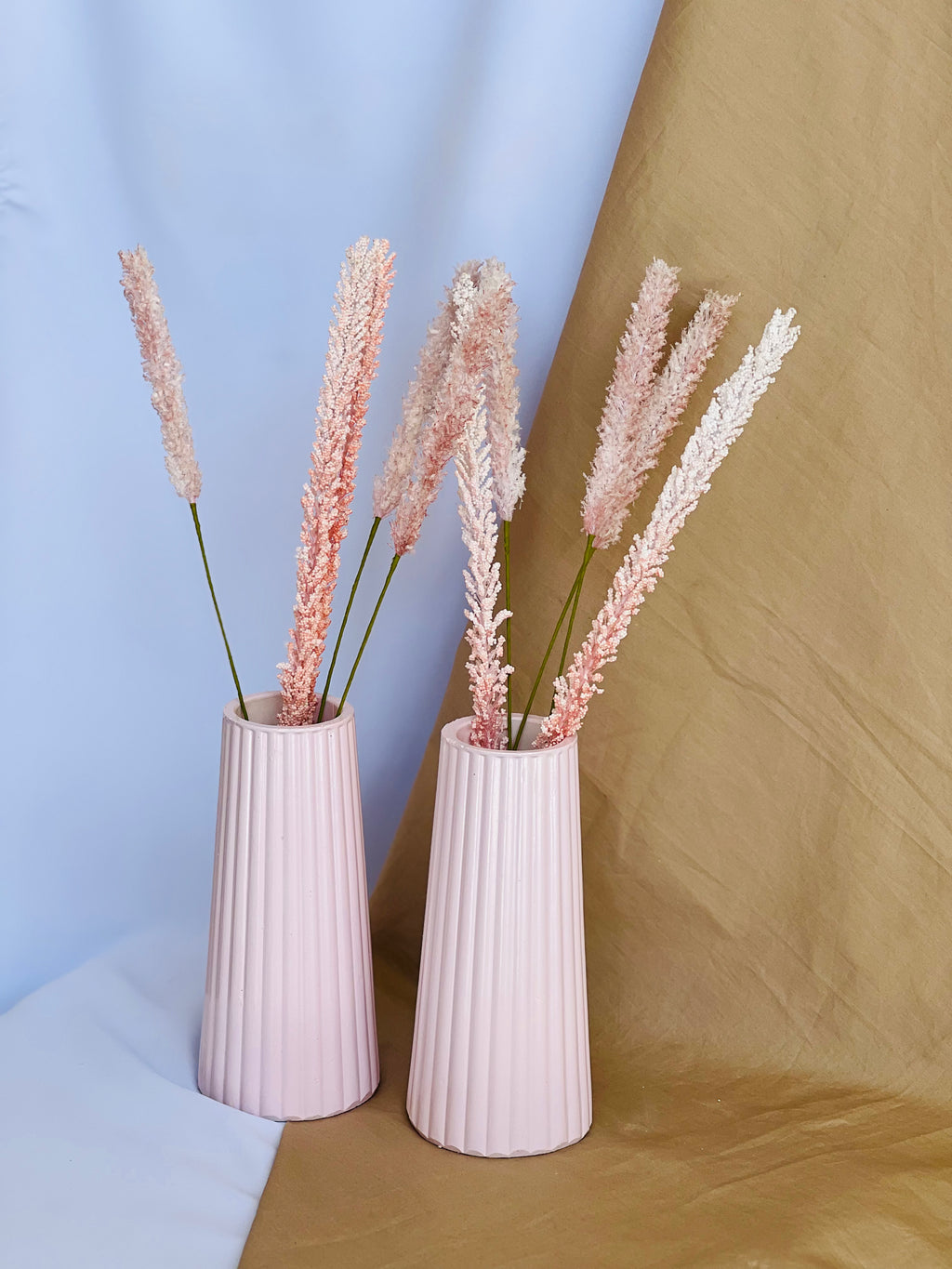 Tall Striped Vase (Set of 2-Pieces)