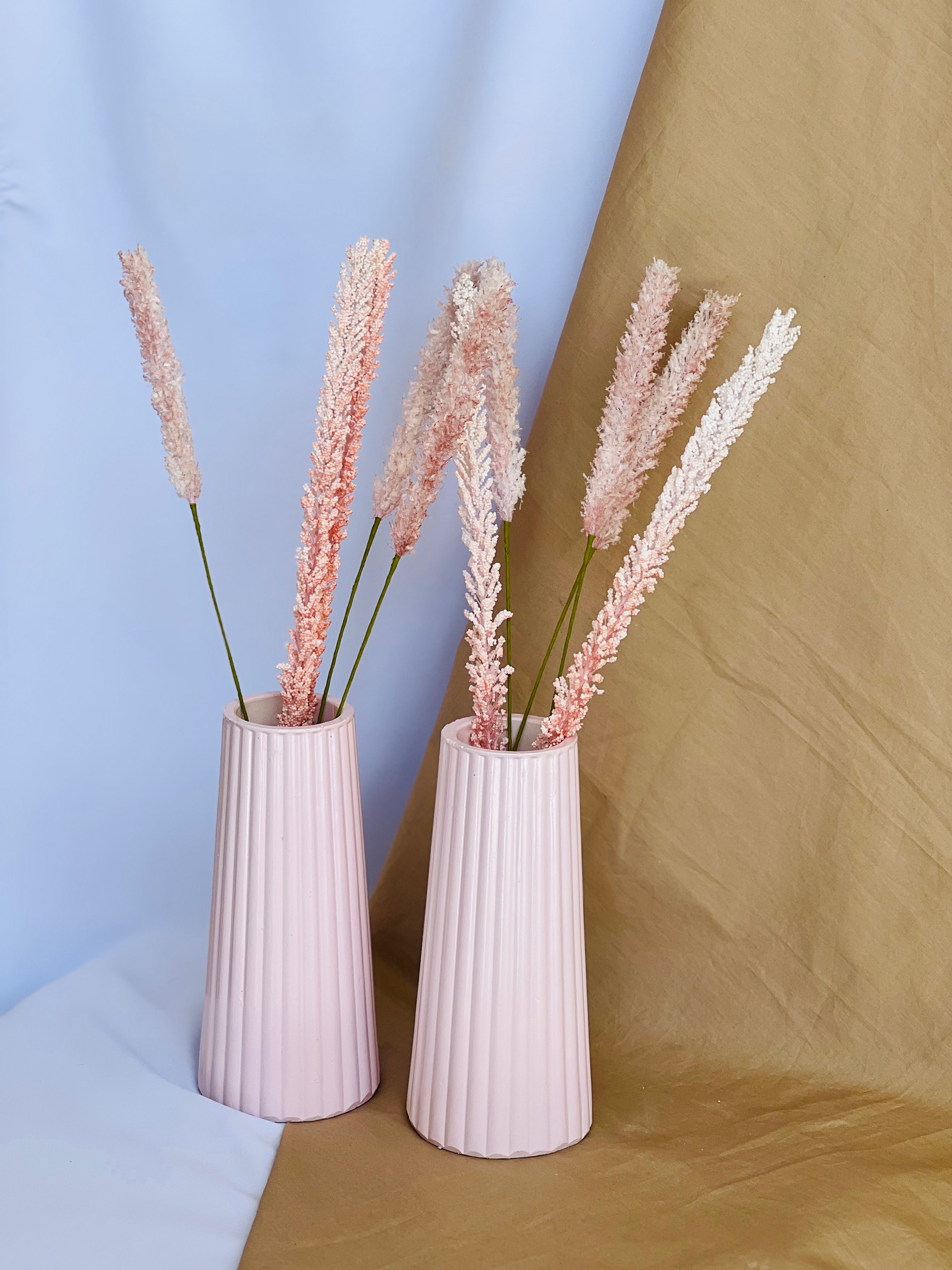 Tall Striped Vase (Set of 2-Pieces)