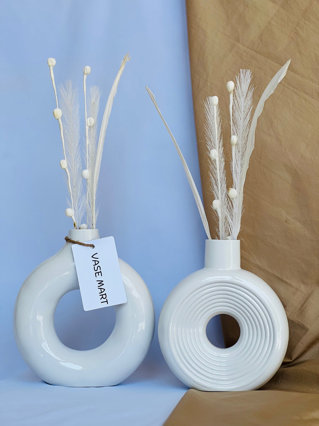 Donut + Ring Vases (Set of 2-Pieces)