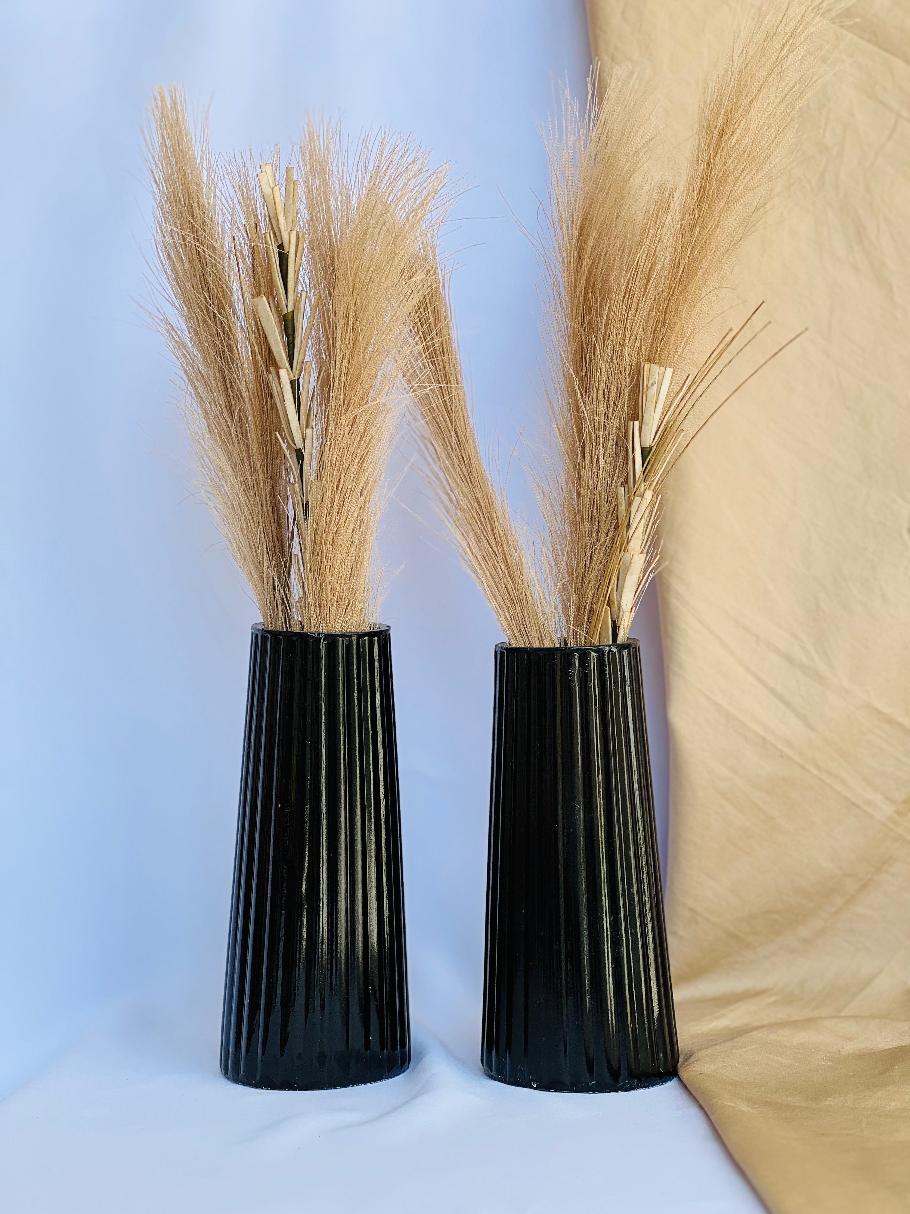Tall Striped Vase (Set of 2-Pieces)