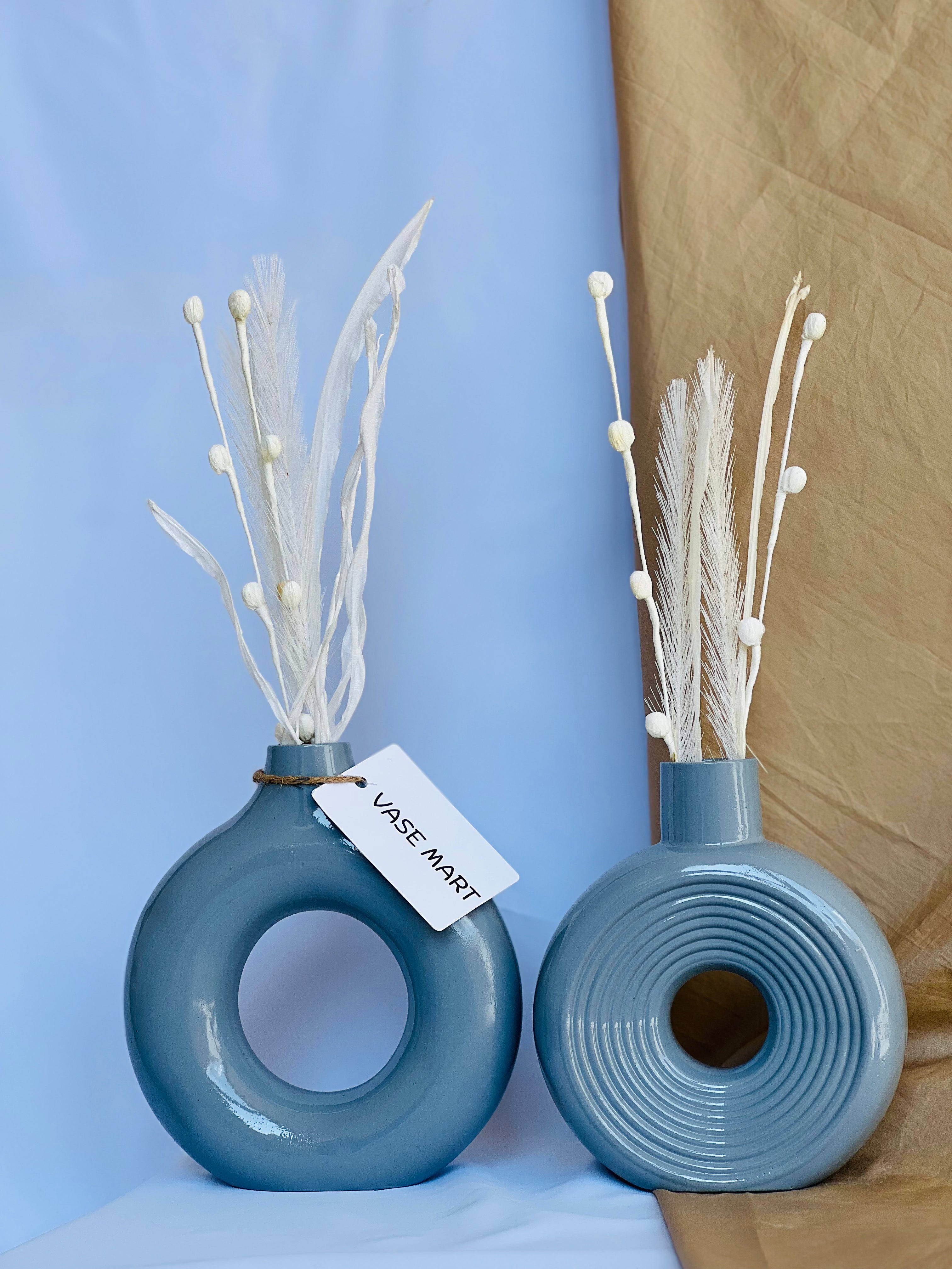 Donut + Ring Vases (Set of 2-Pieces)