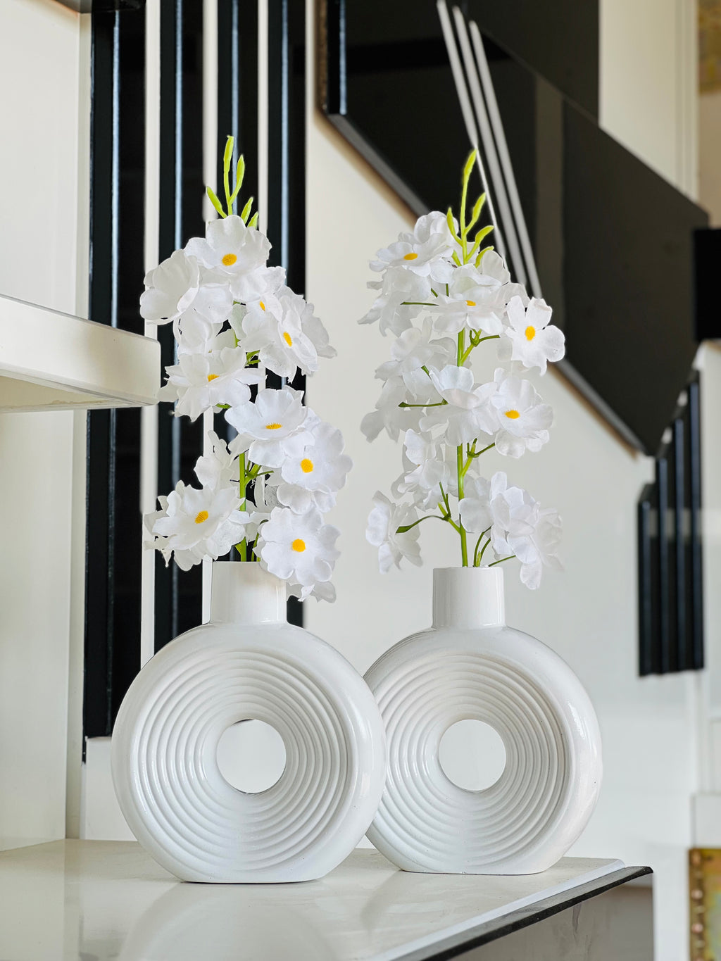 Ring Vase (Set of 2-Pieces) With Free Delivery